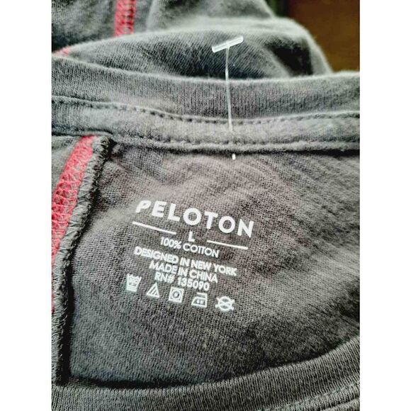 Peloton black floral large muscle tank top - Picture 2 of 2